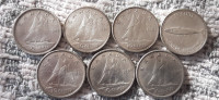 1953, 1965, 1967, 1968 Canadian Silver Dimes