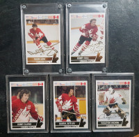 1976 Canada Cup Autographed all 5 Cards