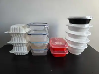 Food Storage Containers Set (Meal Prep) Various Sizes Price: $10 Description: Set of food storage co...