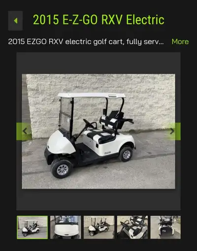 I've got golf carts of all kinds for sale. Most makes and models, gas and electric. Brand new high e...