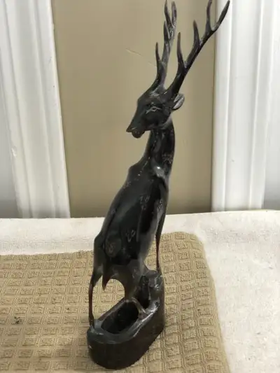 10 Inch Hand Carved Water Buffalo Horn Ornament, View more