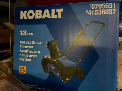 Kobalt 13 A 20-in 1-Stage Electric Snow Blower, View more