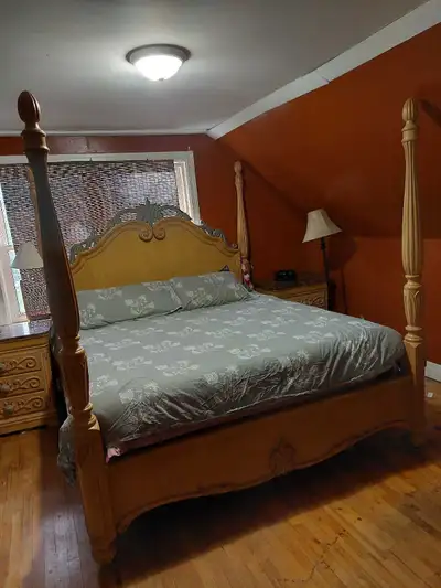 king size 4 poster bed set, View more