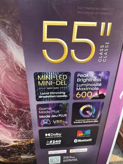 Découvrez ce téléviseur Hisense 55U68KM de 55 pouces, offrant une qualité d'image exceptionnelle ave...