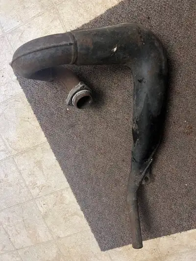 Not RM370 QUADRACER Need Help Identifying 3 Bolt Flange Left Exhaust Large port with three hole allo...