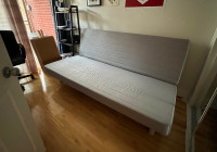 Canapé-lit 3 places IKEA avec housse