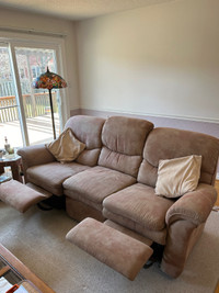 Sofa - Lazyboy Couch: Reclinable 3 Seat