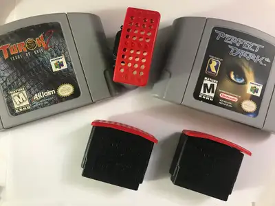 If you have a Nintendo 64 system with a jumper pack, this is the expansion pak replacement It's a me...