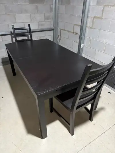 Large Dining Table with 2 Chairs – $100 OBO, View more