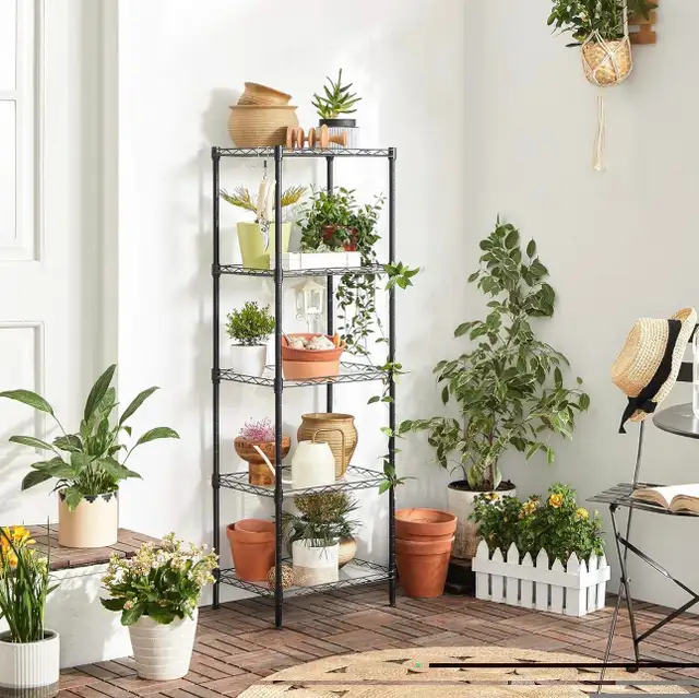 SONGMICS 5-Tier Adjustable Steel Storage Shelf in Bookcases & Shelving Units in Oshawa / Durham Region - Image 3