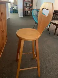 Retro Wooden Bar Chair