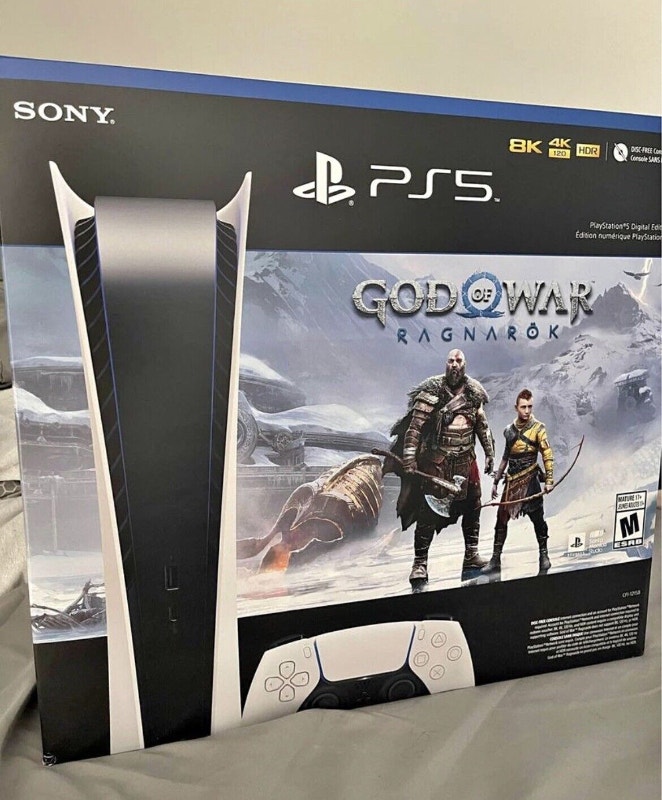 BRAND NEW SONY PS5 PLAYSTATION 5 GOD OF WAR DIGITAL EDITION CONS Sony Playstation 5