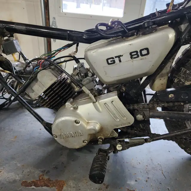 1979 Yamaha GT80 SILVER 2 stroke enduro Dirt bike Gas motorcycle in Dirt Bikes & Motocross in Oakville / Halton Region - Image 7