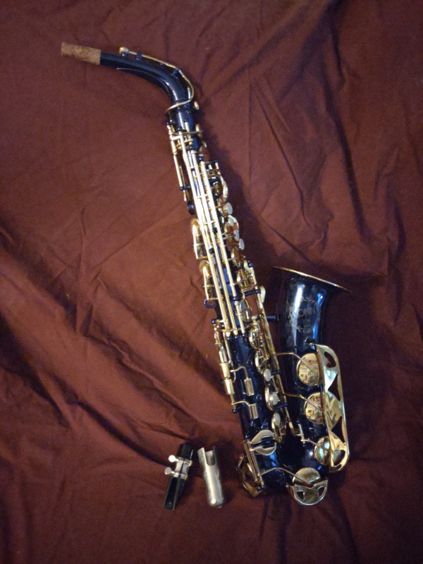 Rare Conn 21 M Blue Alto Saxophone 781892 in Woodwind in Calgary