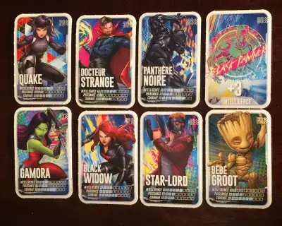 Lot 8 cartes Marvel- Par en Mission avec Bébé Groot #52 Holofoil, View more