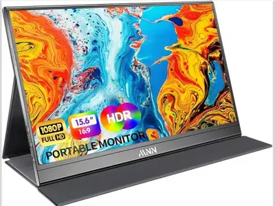 MNN Portable Monitor 15.6inch FHD 1080P USB C HDMI Gaming Ultra-, View more
