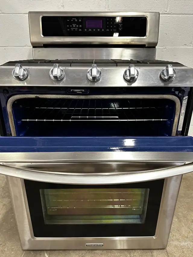 —Gas Dual Double Oven “KITCHEN AID” 30 inch in Stoves, Ovens & Ranges in Barrie - Image 4