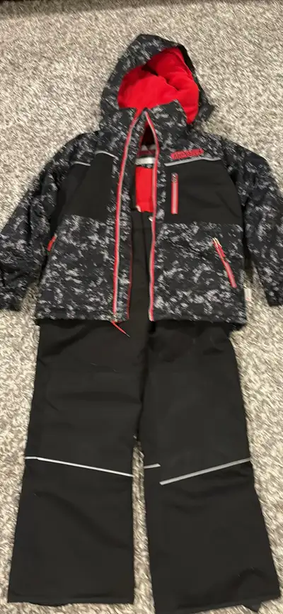 Monster black / red winter Snow Suit kids size 10, View more