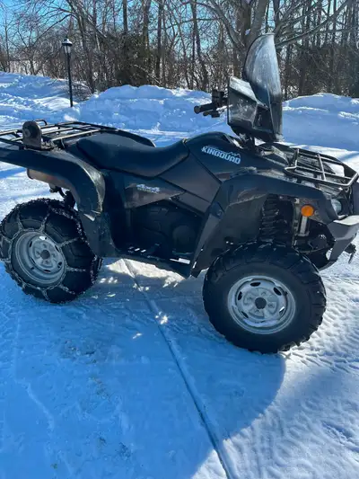 2013 King Quad 500 with 6200km New battery last year and fluids just changed One owner since new and...