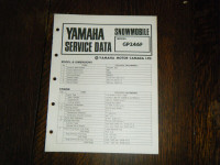 Yamaha  GP 246 F  Snowmobile Service Data Booklet