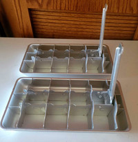 Set of 2 Vintage Ice cube trays