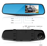 Dual Lens Car DVR Dash Video Cam Mirror Recorder Rear View Camer Mississauga / Peel Region Toronto (GTA) Preview