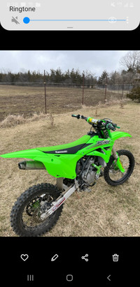 Brand new freshly rebuilt 2017 KX 85.  With after market add ons