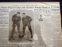 Page Journal Encadrée - Hockey Canadien de Montréal - 1931