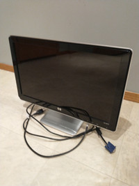 Large 20" HP LCD Color Computer Monitor,