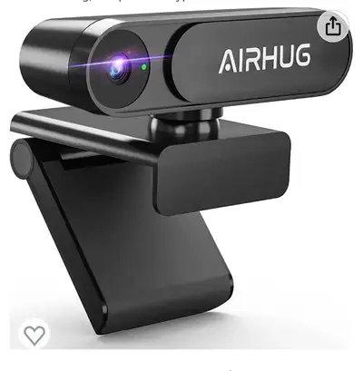 2K Webcam No Mic with Privacy Cover, USB Web Cam for Computer and Laptop Plug & Play, Web Camera Wit...