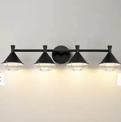 32"4-Light LED Wall Sconce, Dimmable Vanity Light - 4-Light, View more