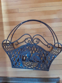 Wrought Iron Magazine Basket