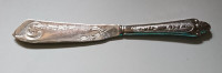 Vintage 800 Silver Floral Etched Wedding Cake Pie Server