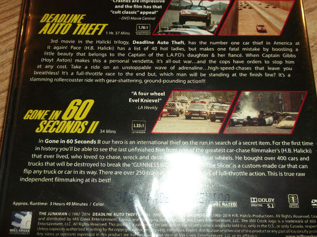Video movie film Fast as Hell DVD anglais dans CD, DVD et Blu-ray  à Laval/Rive Nord - Image 3