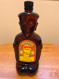 Empty collector Kahlúa bottle