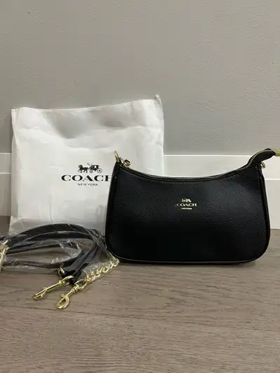 Black Leather Coach Teri bag, View more