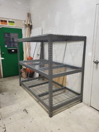 Warehouse Shelving with wire decking