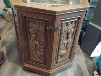 Antique Carved End Table