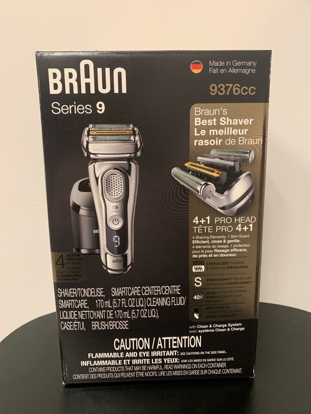 Braun Series 9:9376cc Wet Dry Rechargeable Electric Shaver (new) in Health & Special Needs in Markham / York Region