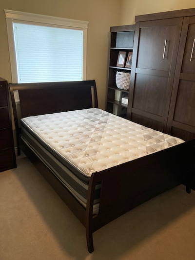 Queen bed and mattess, View more