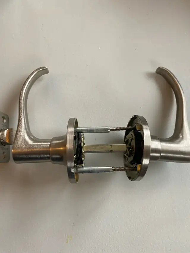 Satin  nickel door handle in Windows, Doors & Trim in Markham / York Region - Image 4