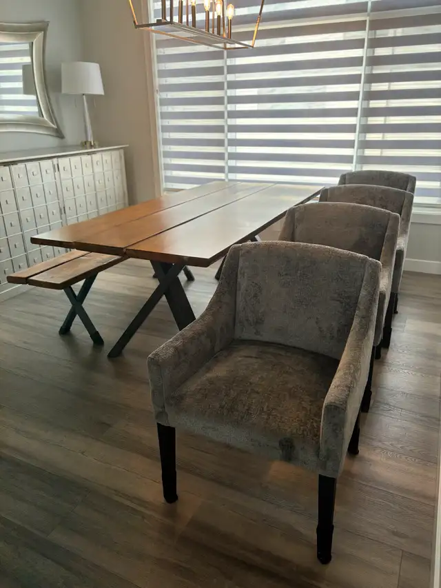 Plush Charcoal Dining Chairs 62863269360642121