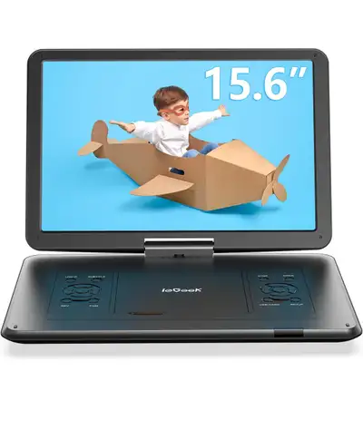 ieGeek 17.5" Portable DVD Player with 15.6" Swivel HD Large Scre, View more