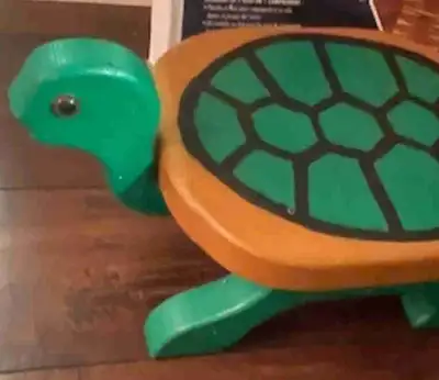 Wooden turtle stool, View more