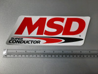 MSD ignition System decal, 8" tool box 