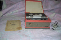 Collectible 1960s Portable Reel To Reel Tape Player Silvertone