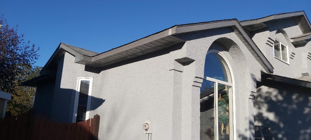 Soffit, fascia, gutter, downpipes, shingles.  in Roofing in Edmonton - Image 3