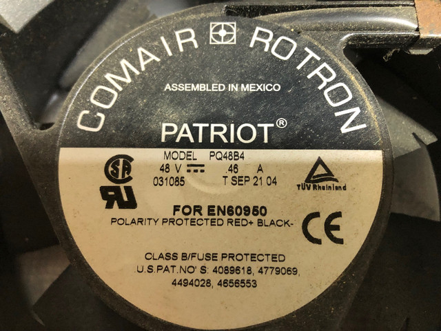 Comair Rotron PQ48B4, 48V DC Axial Fan in General Electronics in Kawartha Lakes - Image 2