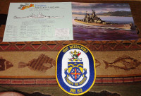 Battleship USS Missouri BB63 Maritime Art Collector Card & Patch