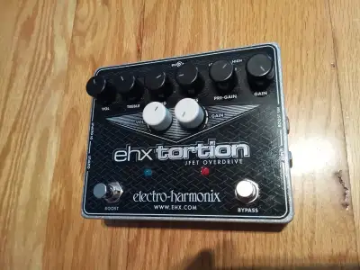 SUPERBE EHX Tortion JFET Overdrive Pedal W/Box+PowerSup! SHIPS!, View more